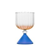 Gatsby Goblet Gift Set of Two - Amber + Amber Carafe