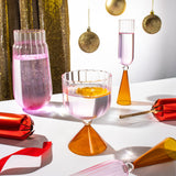 Gatsby Goblet Gift Set of Two - Burnt Rose + Pink