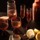 Gatsby Goblet Burnt Rose [Set of 4]