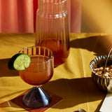 Gatsby Goblet Amber [Set of 4]